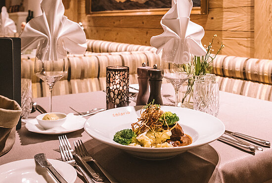leckeres Gericht im 4*S Hotel Solaria in Ischgl