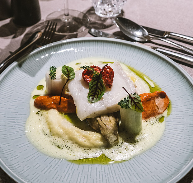 leckeres Gericht im 4*S Hotel Solaria in Ischgl