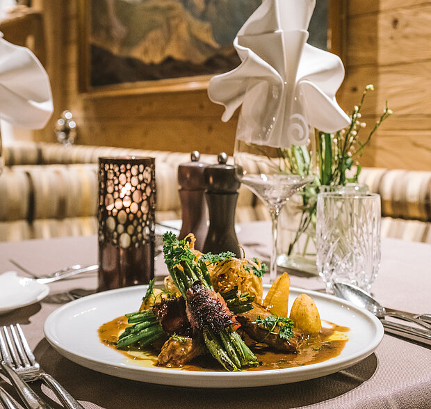 leckeres Gericht im 4*S Hotel Solaria in Ischgl